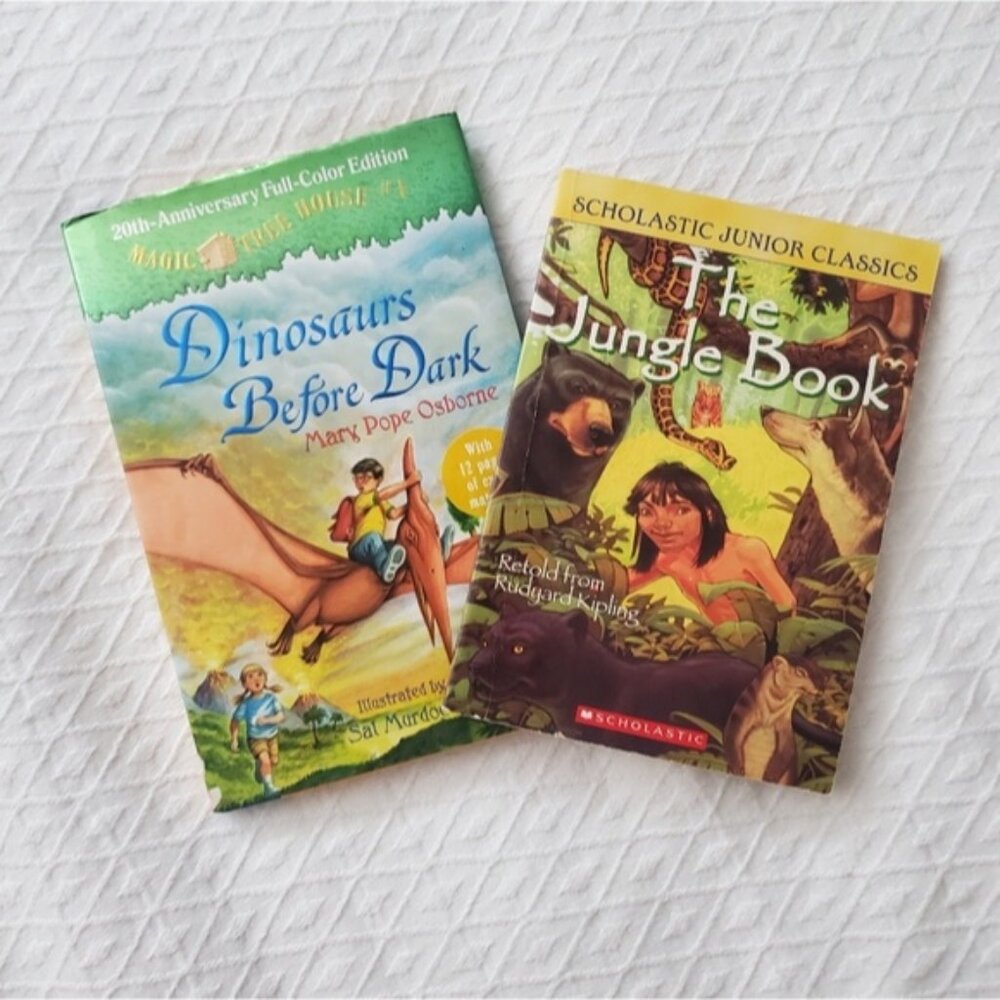 Dinosaurs Before Dark + Thr Jungle Book Duo